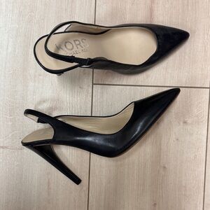 Michael Kors Classic Sling Back Black Heels - 7.5